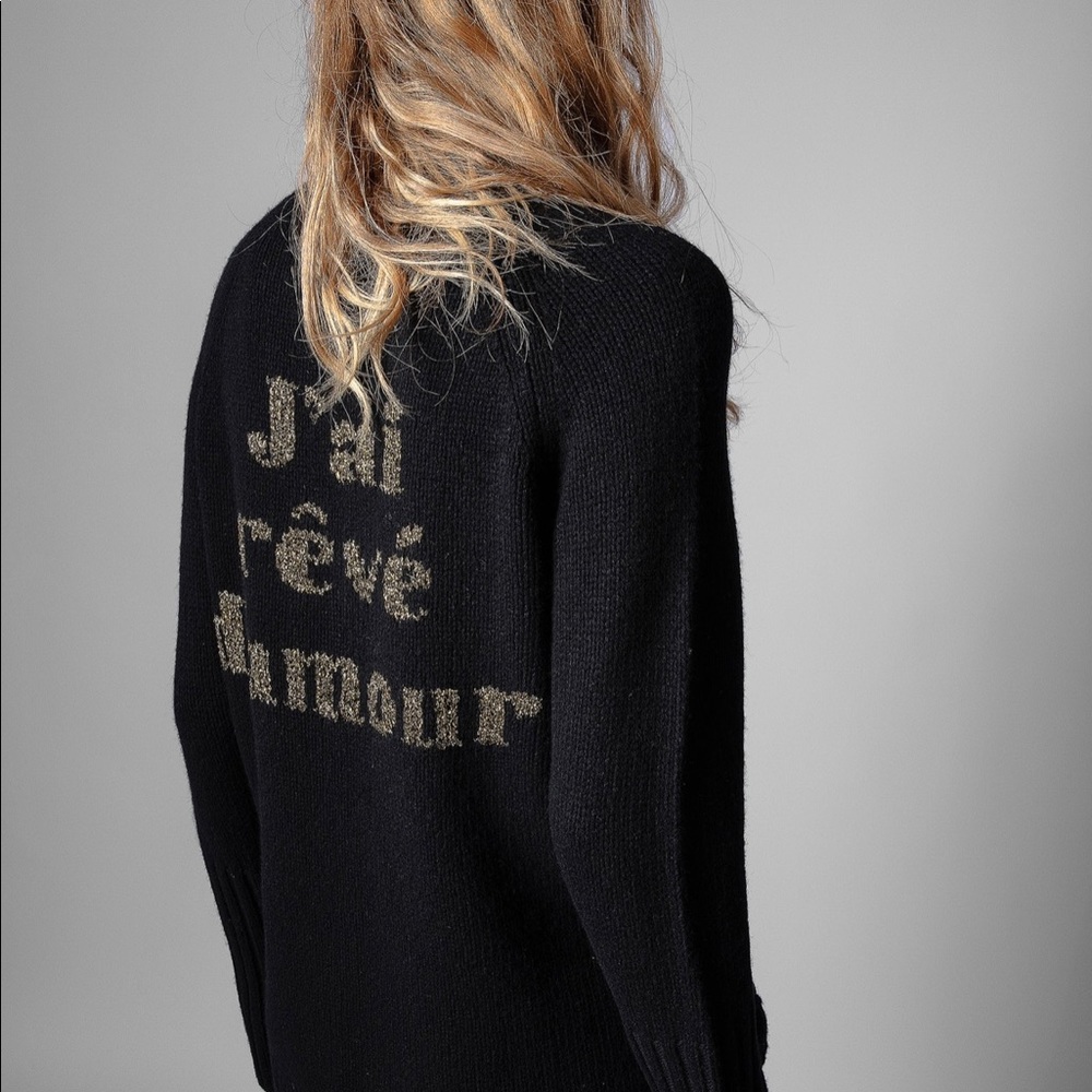 2022 Zadig @ Voltaire Valmy Sweater Jumper Pullover Top Size M. New